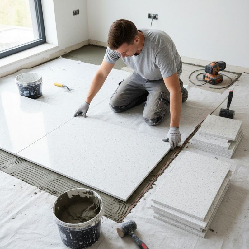 Stone Floor Installation